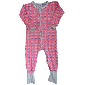Bonds Wondersuit | Highlighter Pink adn Checkered | 12-18m